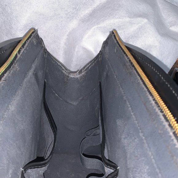 Louis Vuitton Riveria Epi Leather Black Structured Business Handle Bag - FLAWS - Picture 9 of 15